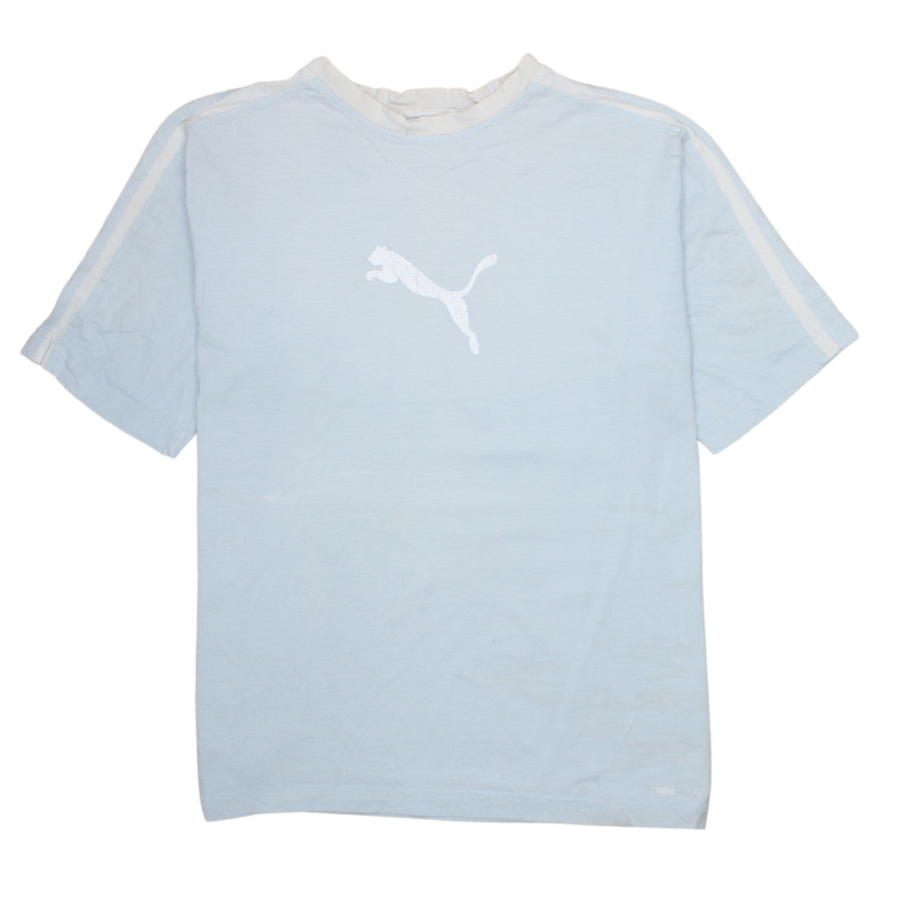 Puma 90's Short Sleeves Crew Neck T Shirt XLarge Blue - Wholesale 90s from Vintage Wholesaler, United Kingdom
