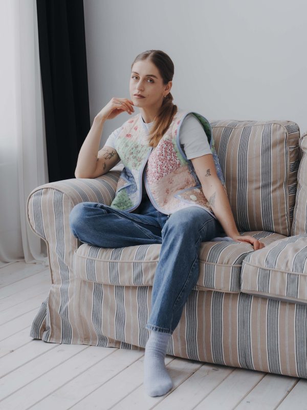 Upcycled Vest V&F - Wholesale boho from Vintage&Friends, Poland