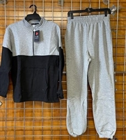 Famous Brand ladies zip fleece jogger set. - Wholesale accessories from Volume Apparel, United States