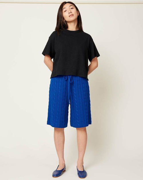 6397 CABLE SHORTS BRIGHT BLUE SIZE: XS - Wholesale consignment from Wearhouse Consignment, United States