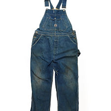 Vintage 1940s Distressed N & W Denim Overalls - Wholesale accessories from Westdale Vintage, United States