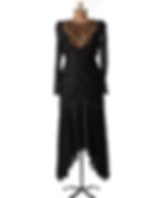 Vintage New Leaf by Samir Black Mesh Neck Silver Sequin Embellished Wiggle Dress - Wholesale eclectic from Westdale Vintage, United States