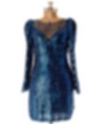 Vintage New Leaf Samir Sequin Cocktail Dress w/ Puff Sleeves - Wholesale eclectic from Westdale Vintage, United States