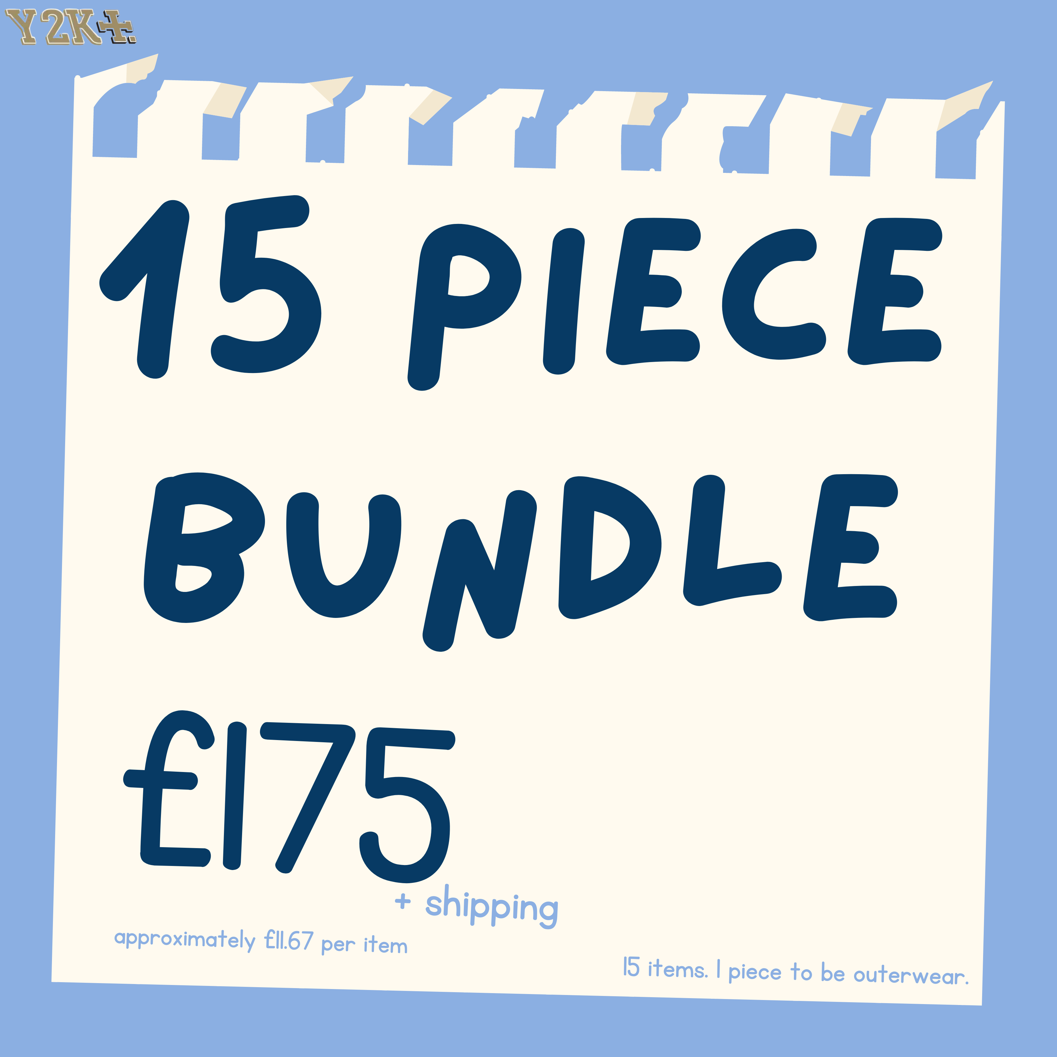 15 piece Y2K /90'S wholesale bundle - Wholesale 90s from Wholesaley2k90s, United Kingdom