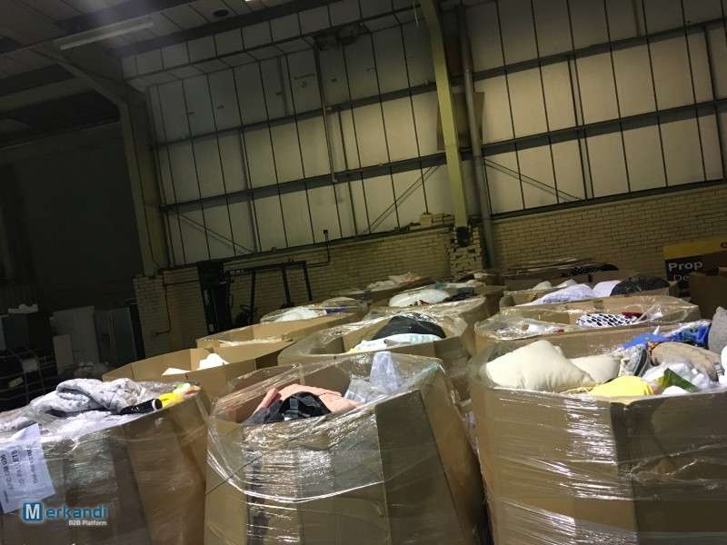 Textiles stocklot from Asda clearance stock pallets - Wholesale budget from Worth The Weight, United Kingdom