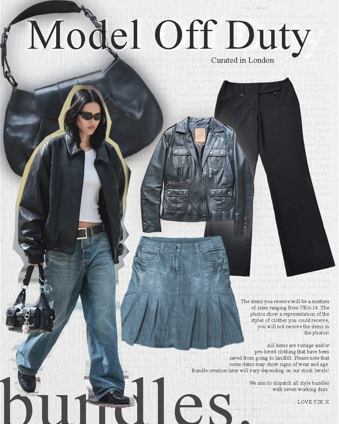 Model Off Duty Style Bundle - Wholesale boho from Y2K Wholesale, United Kingdom